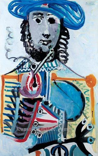 Mann a la Pipe 3 1968 Kubismus Pablo Picasso Ölgemälde